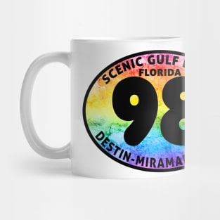 Scenic Gulf Drive Highway 98 Destin Beach Florida Palms Panhandle Emerald Coast Mug